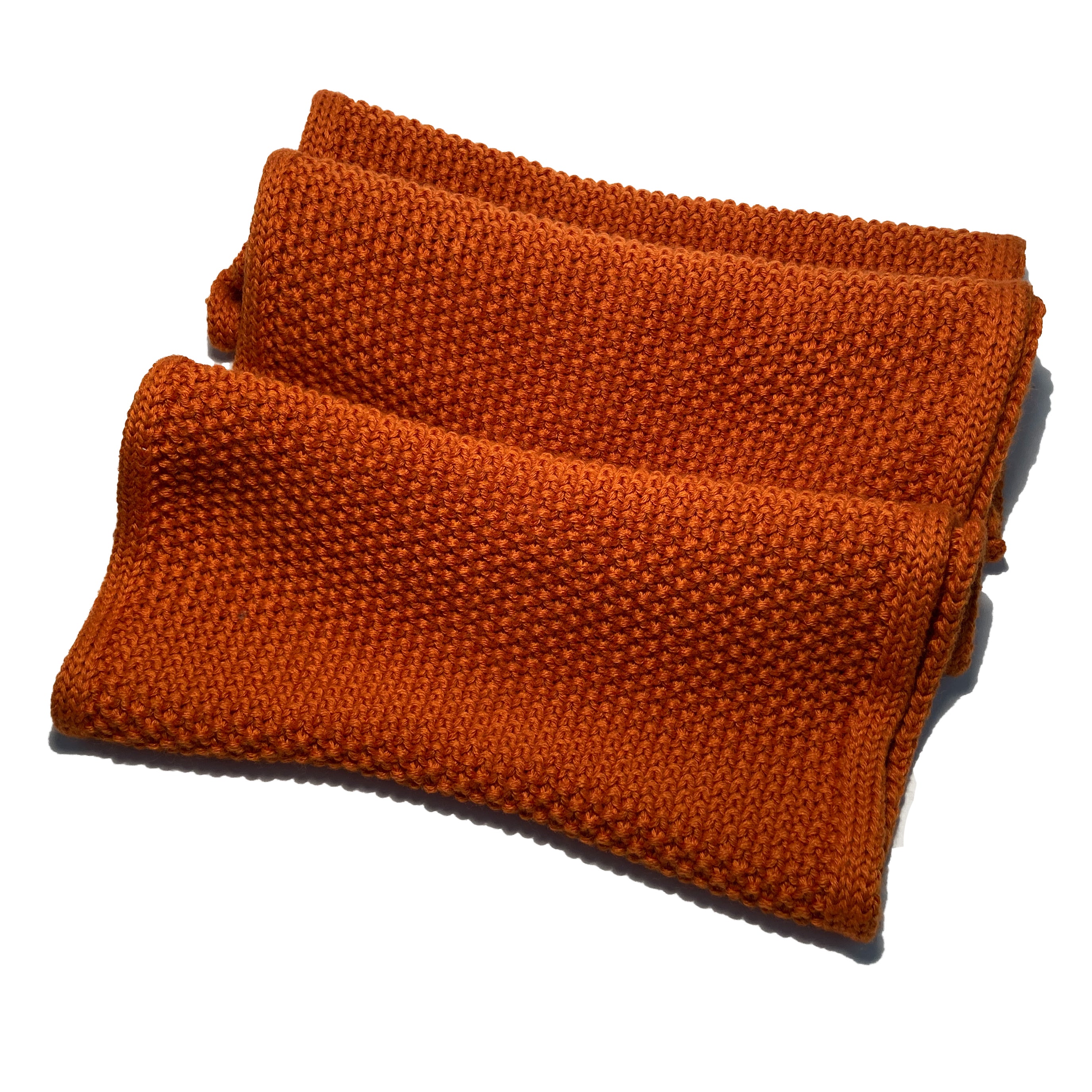 Écharpe tube en laine - grain de riz - Orange