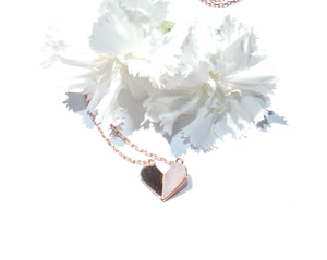 Collana mezzo cuore madreperla