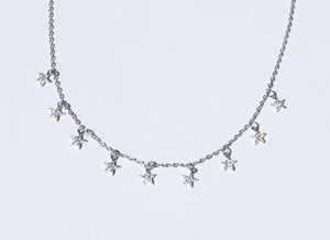 Collana con stelle e brillantini