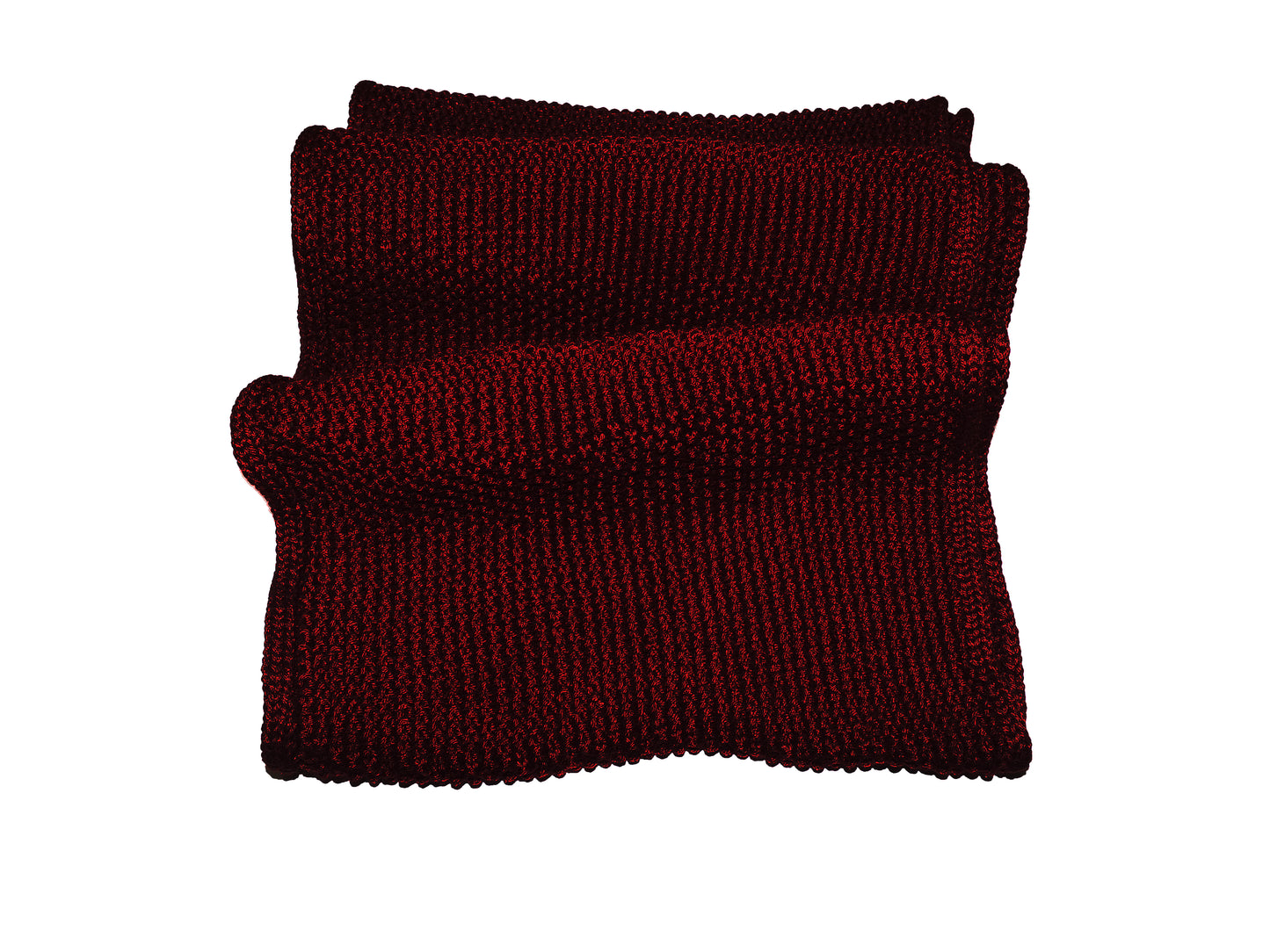 Écharpe tube en laine - grain de riz - Bordeaux