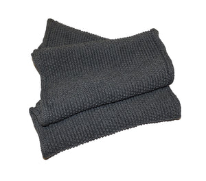 Écharpe tube en laine - grain de riz - Gris moyen