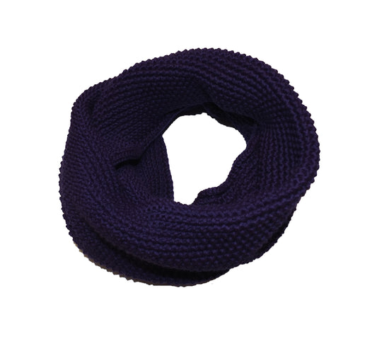 Scaldacollo in lana -grana di riso- Viola