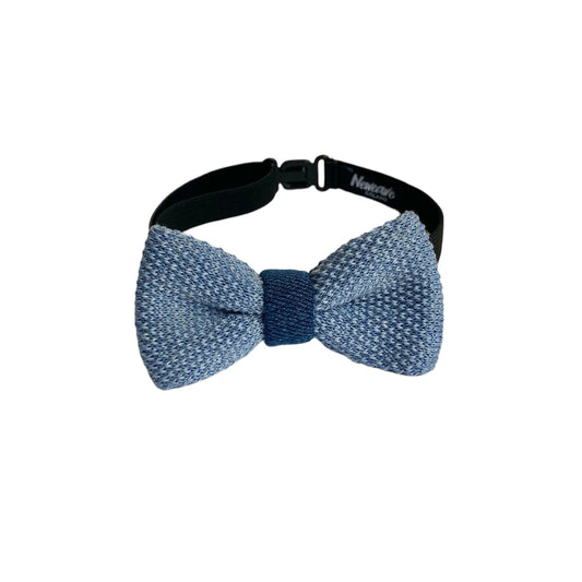 Papillon da bambino in maglia di cotone e jeans - Azzurro&Jeans