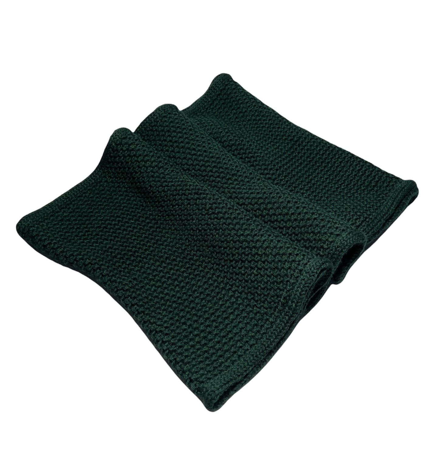 Écharpe tube en laine - grain de riz - Vert