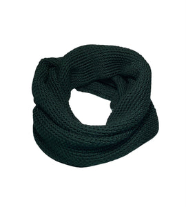 Écharpe tube en laine - grain de riz - Vert