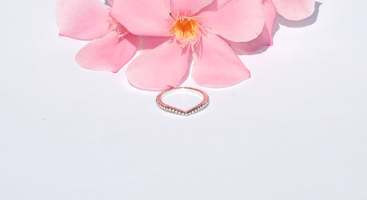 Anello decorazione a pallini in Argento 925